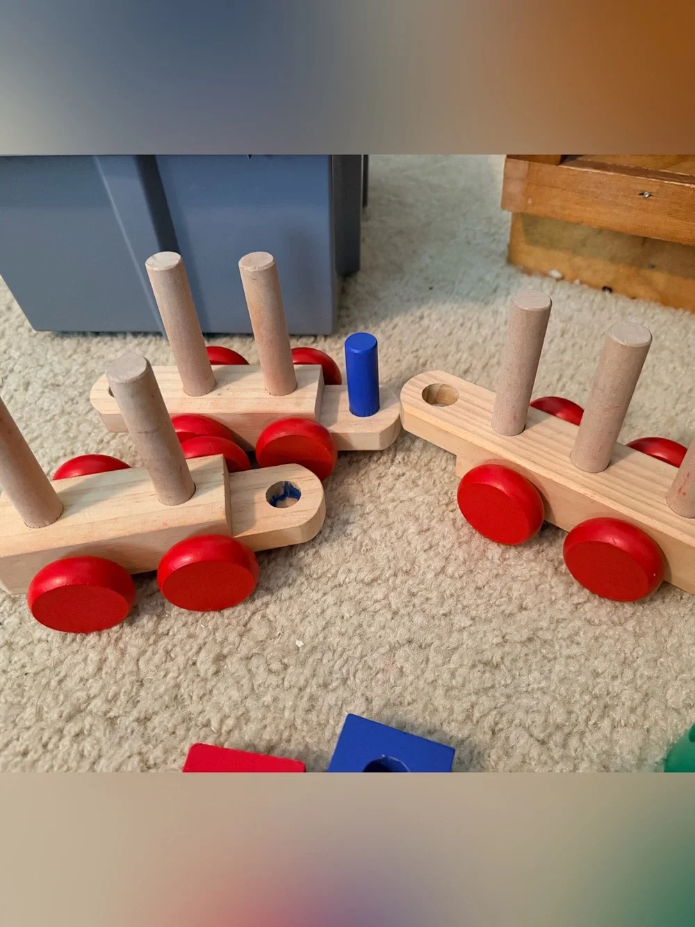 Melissa & Doug Classic Wooden Stacking Train